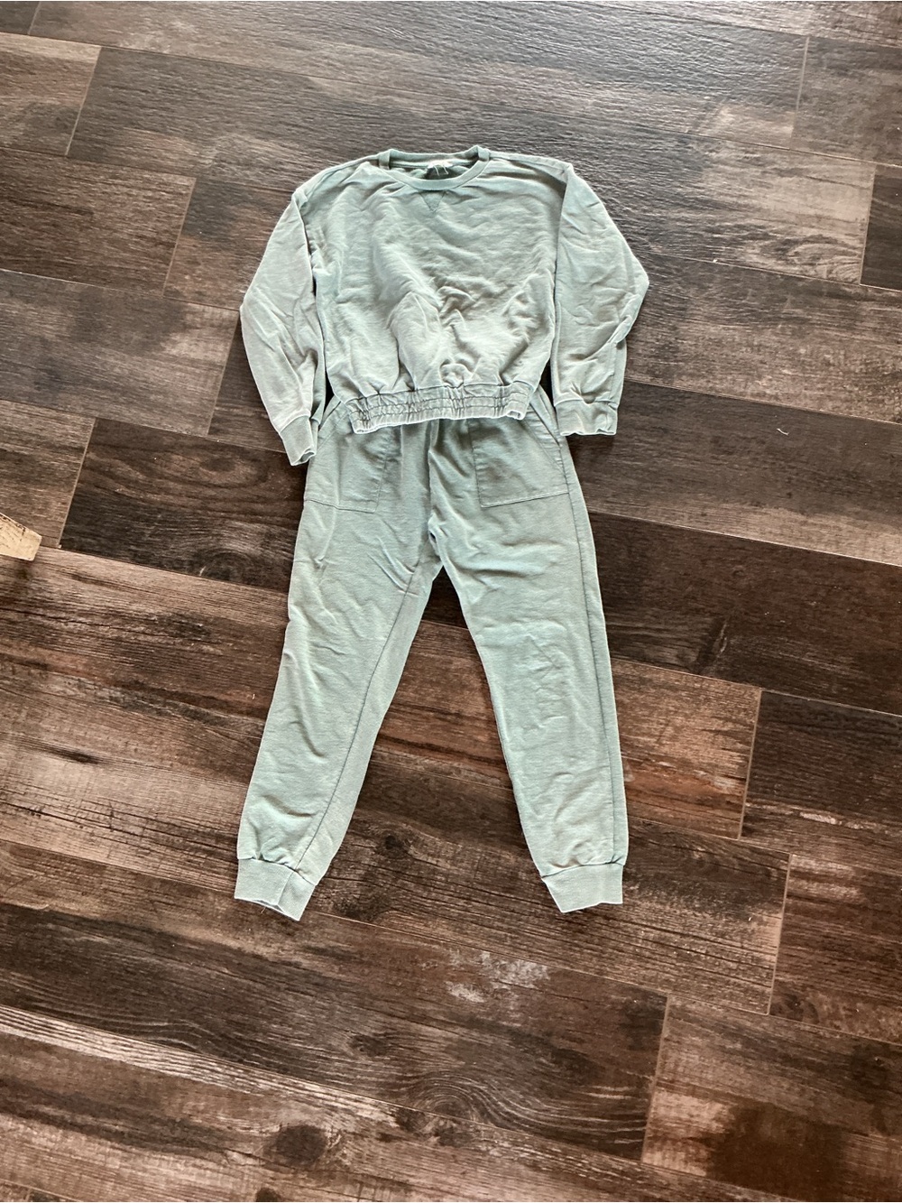 Kids Crewneck Sweatshirt in Sage Green